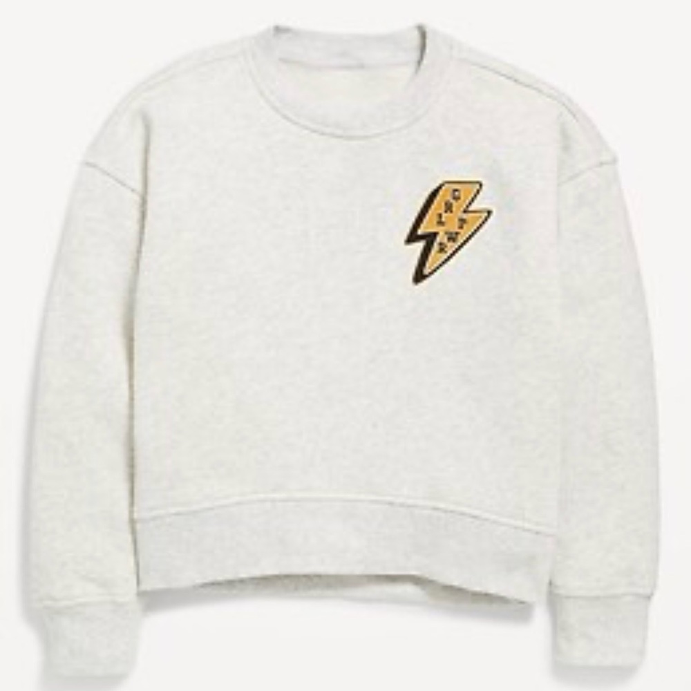 Crewneck Sweatshirt Patch “Grl Per” size medium (8)
